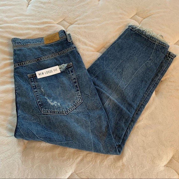 NWT ZARA men’s capris distressed jeans-size 32 - Picture 4 of 12